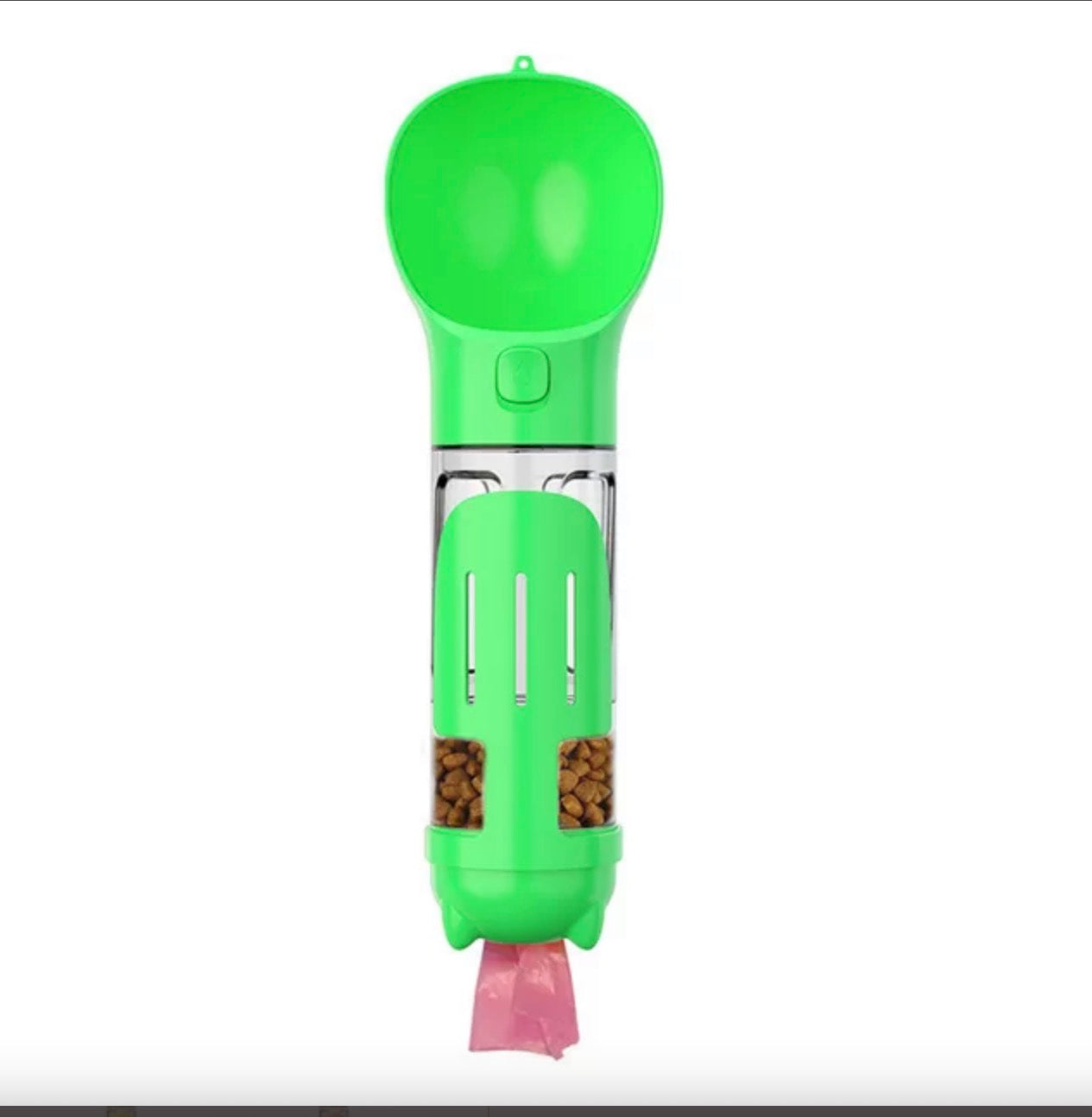 3-in-1 Portable Pet Water Bottle | Drinker, Feeder & Waste Bag Dispenser