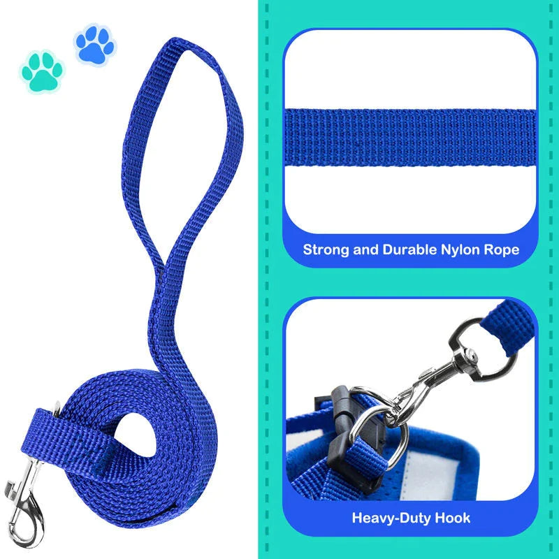 Cat Dog Pet Harness Adjustable Control Leash
